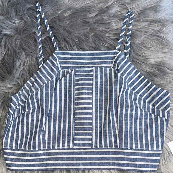 NWT Charlotte Russe | Striped Crop Top - Picture 3 of 7
